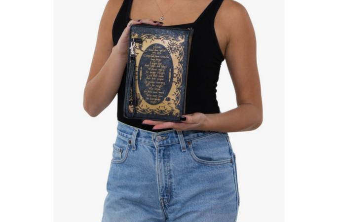 Book of Spells Clutch Bag - HalfMoonMusic