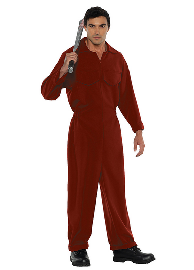 Men's Red Boiler Suit Halloween Costume - HalfMoonMusic
