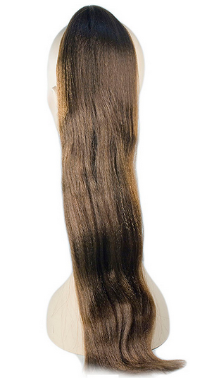 Thick Black Ponytail Wig - Halloween Costume Accessory - HalfMoonMusic