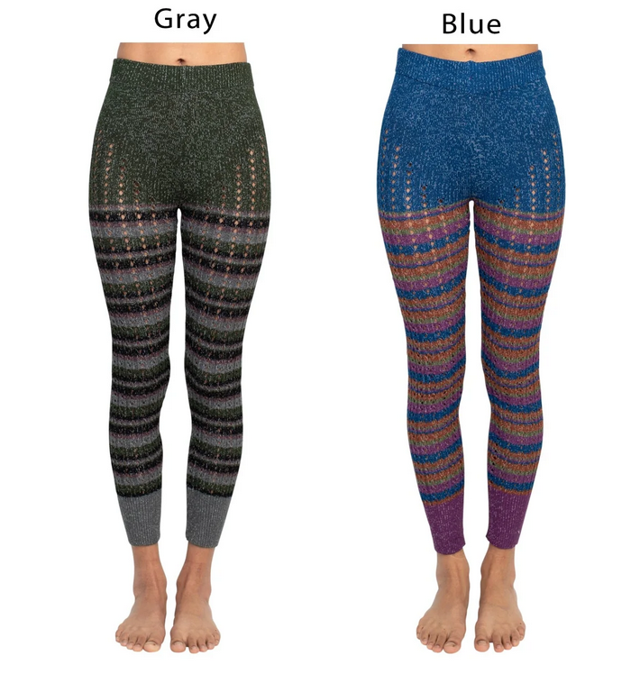 Women's Lacy Knit Leggings - HalfMoonMusic