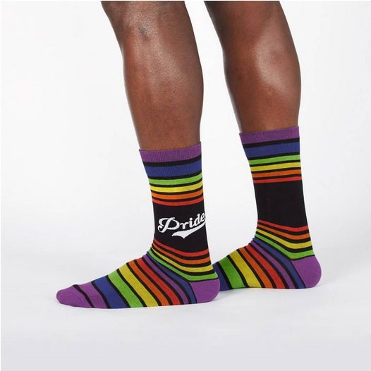 Men's Team Pride Crew Socks - HalfMoonMusic