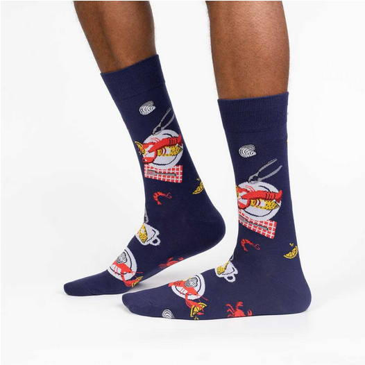 Men's Get Crackin'! Crew Socks - HalfMoonMusic