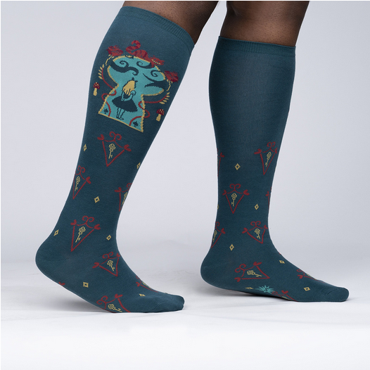 STRETCH-IT™ Alice in Wonderland Socks - HalfMoonMusic