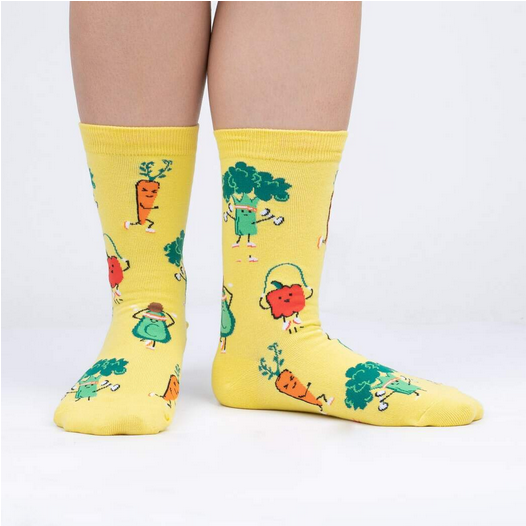 Women's Plant Powered Crew Socks - HalfMoonMusic