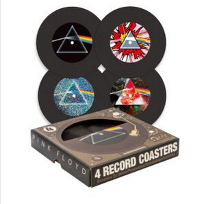 Pink Floyd Dark Side Rubber Record Coaster Set - HalfMoonMusic