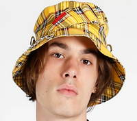 Punk Plaid Bondage Tripp Bucket Hat