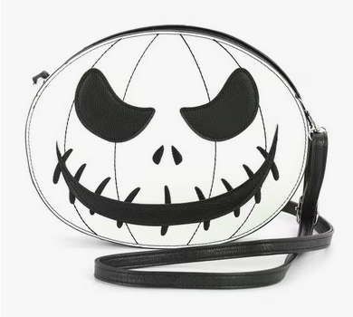Glow In The Dark Halloween Jack-O-Lantern Two-Sided Crossbody Bag