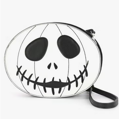 Glow In The Dark Halloween Jack-O-Lantern Two-Sided Crossbody Bag