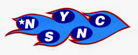 'N Sync Blue Fire Logo Sticker