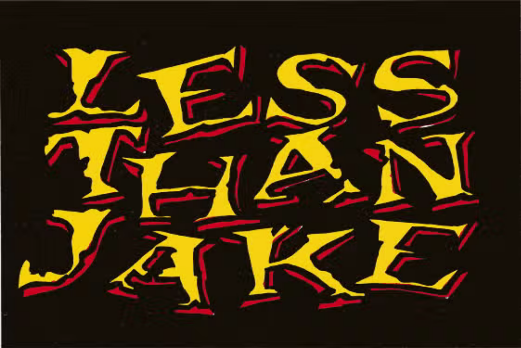 Less Than Jake Yellow & Red Logo Sticker