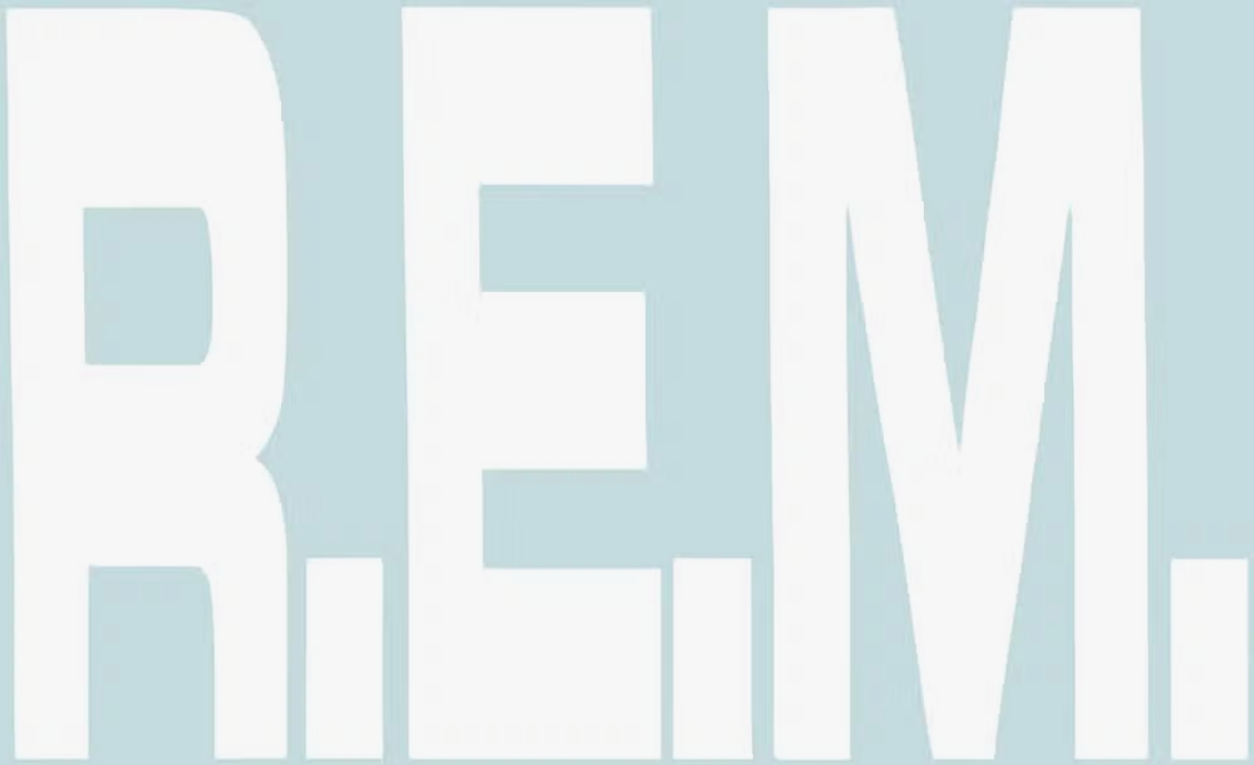 REM Large Peel-Off Logo Sticker
