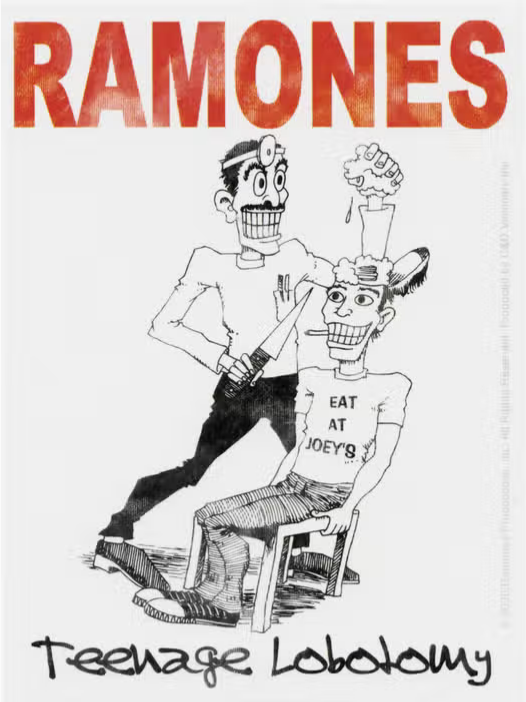 Ramones Teenage Lobotomy Sticker
