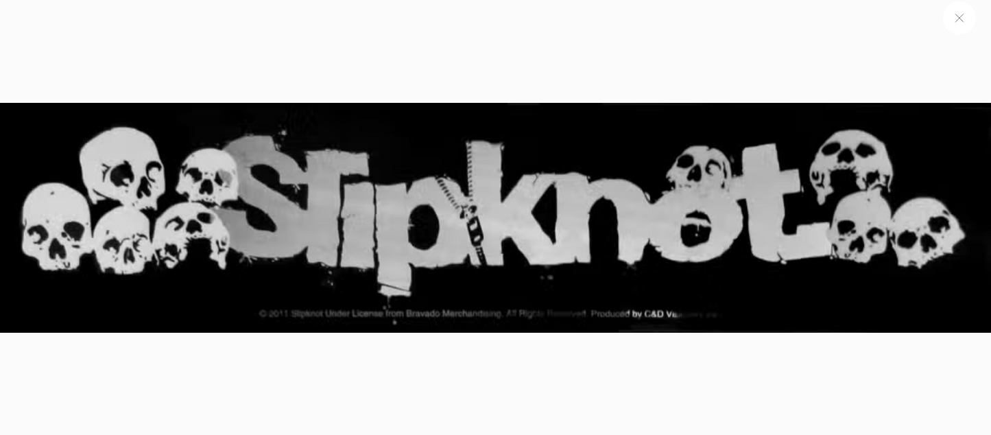Slipknot Metallic Shiny Skulls Sticker