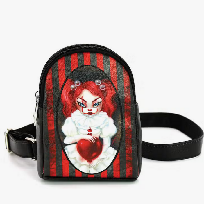 Smiley Clown Girl Body Fanny Bag in Vinyl