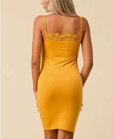 Women's Laced Trim Cami Dress