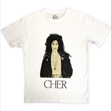 Men's Cher Leather Jacket T-Shirt