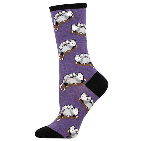 Women's Opossum Posse Crew Socks