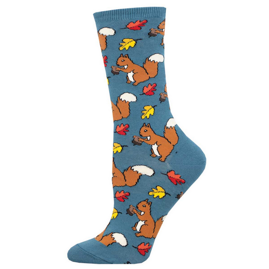 Women's Squirrel Them Away Crew Socks