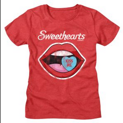 Women's Sweetheart Kiss Me Lips T-Shirt