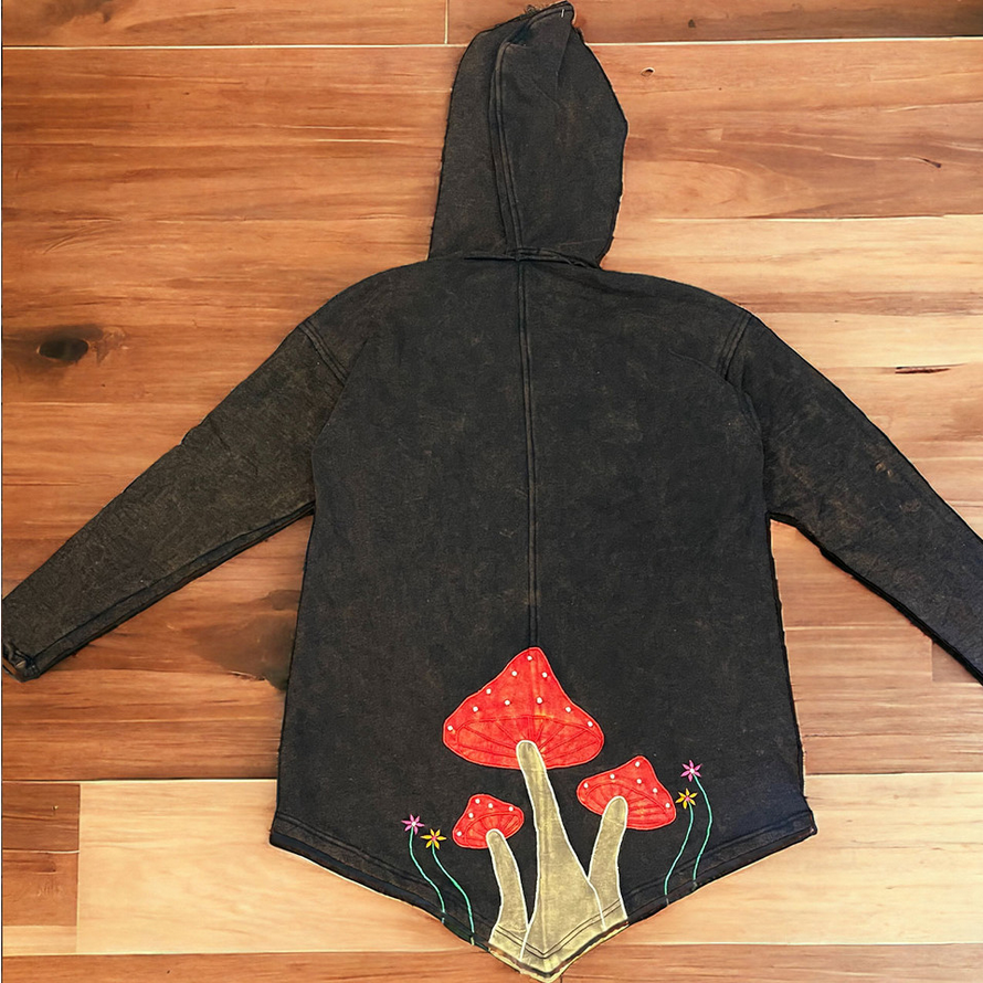 Women's Livin A Good Life Embroidered Point Hoodie