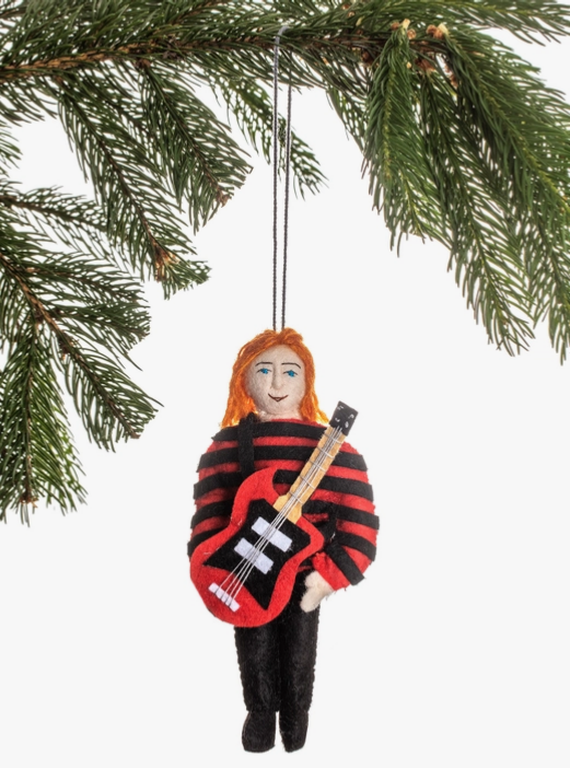 Felt Kurt Cobain Tree Ornament