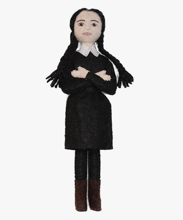 Felt Wednesday Addams Tree Ornament