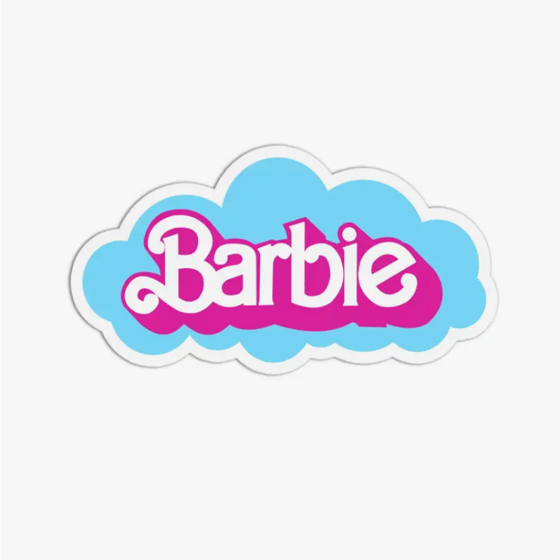 Textured Vinyl Waterproof Barbie Sticker