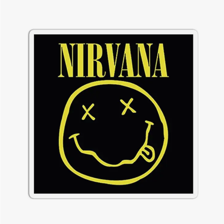 Textured Vinyl Waterproof Nirvana Sticker