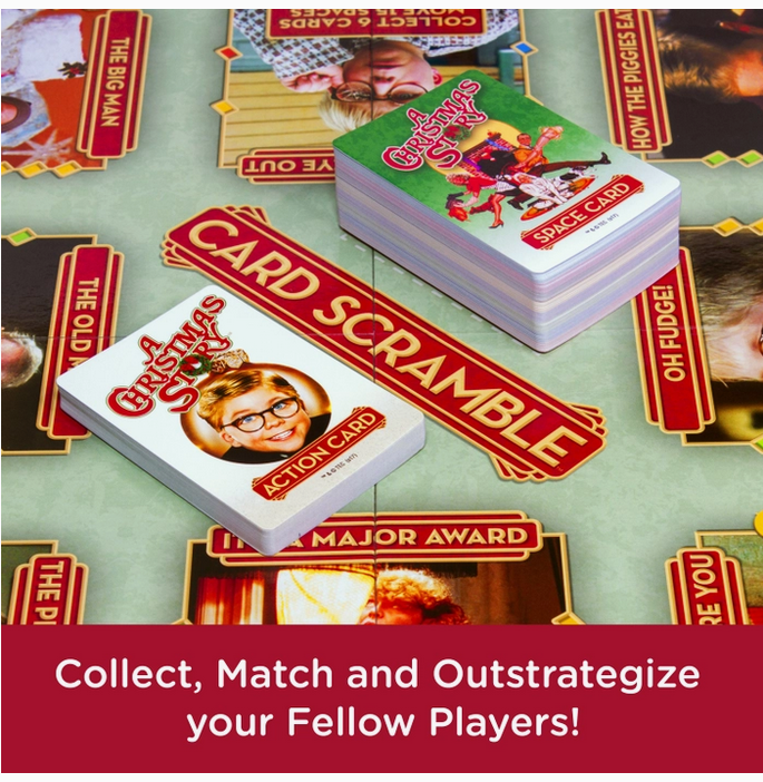 A Christmas Story Card Scramble Board Game