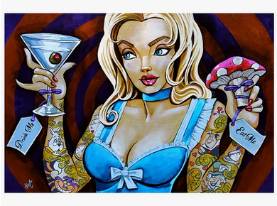 Eat Me Drink Me Art Print