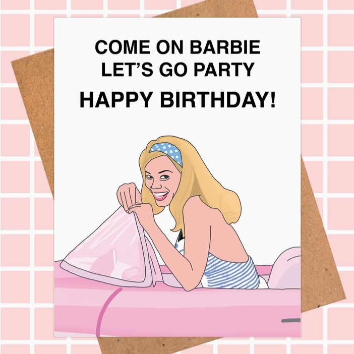 Barbie Birthday Card