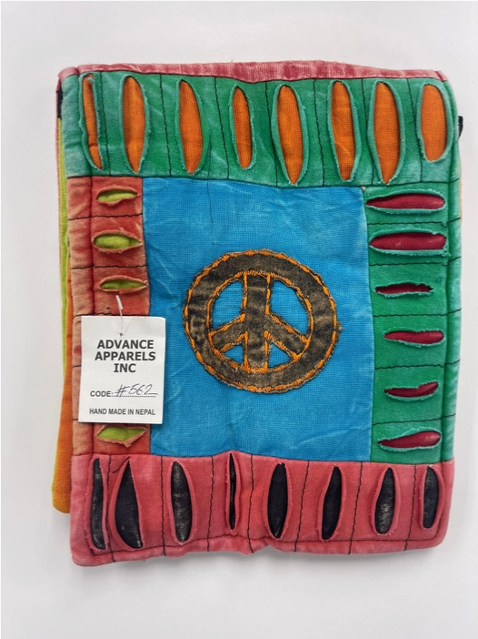 Razor Cut Single Peace Patchwork Passport Bag