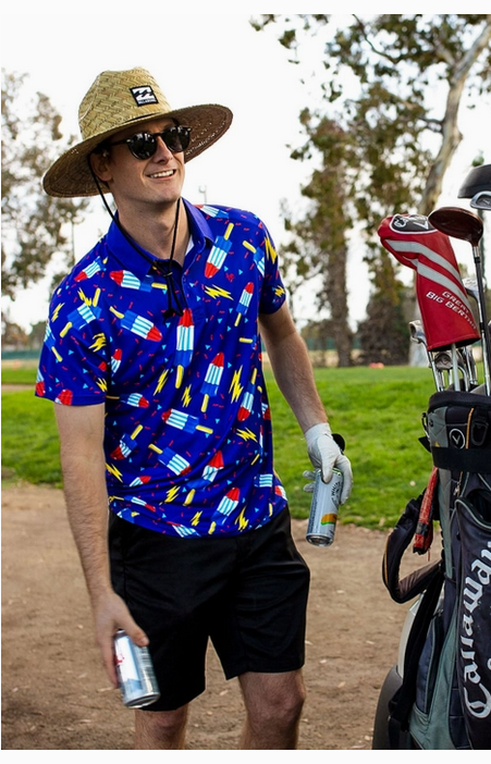 Men's Grand Finale Rocket Pop Golf Polo