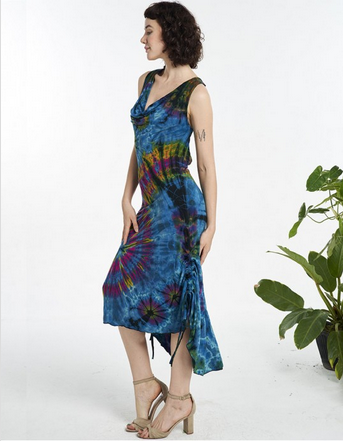Women's Ziptie Cross Back Maxi Dress