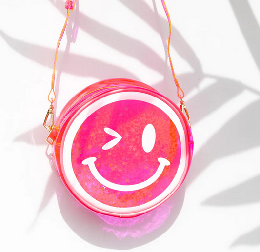 Pink Jelly Winky Face Handbag