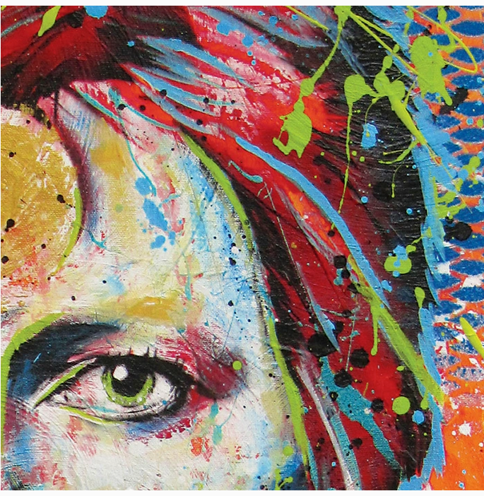 Ziggy Stardust Sara Bowersock Signed Art Print