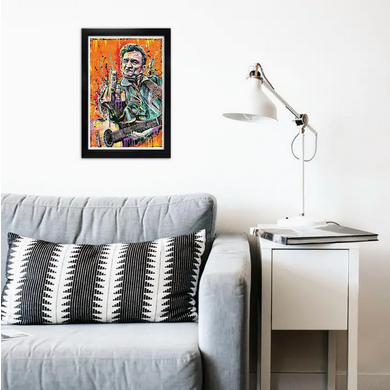 Johnny Cash Sara Bowersock Signed Art Print