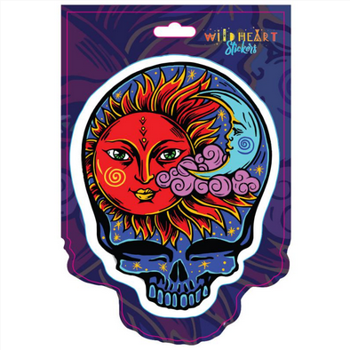 Grateful Dead Sun & Moon Stealie Sticker