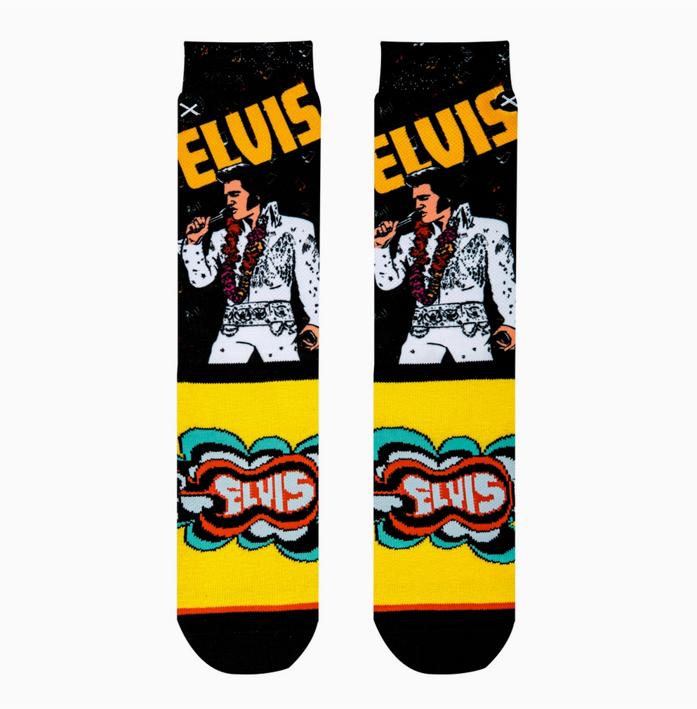 Elvis Presley Straight Crew Socks