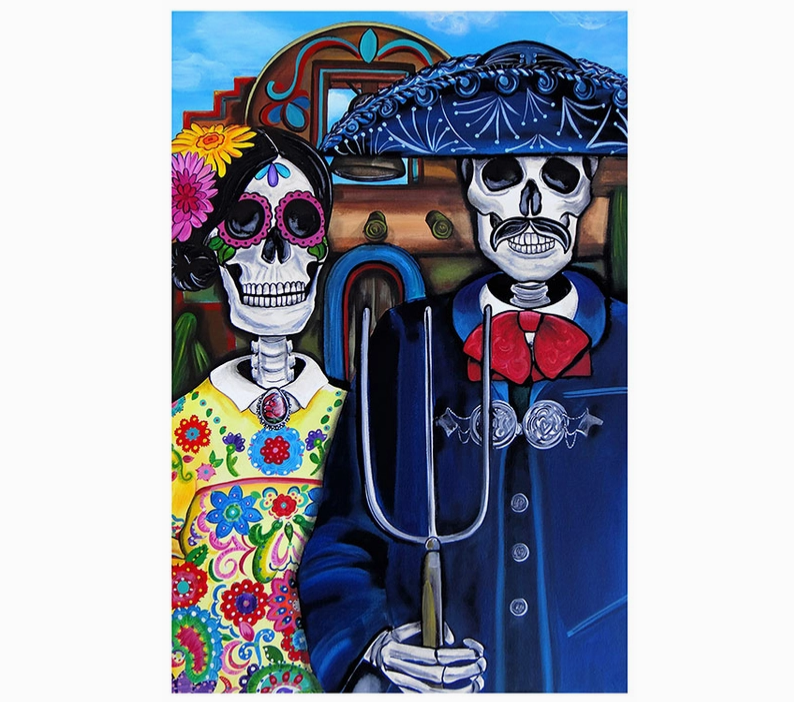 Mex Am Gothic Art Print
