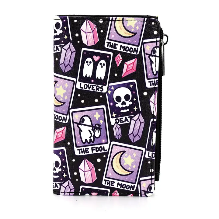 Cute Tarot Cards Vinyl Wallet