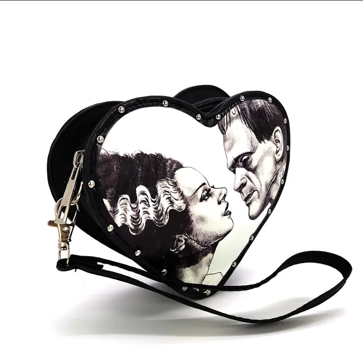Glow in the Dark Heart Shape Frank & Bride Wristlet