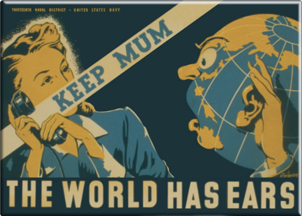 Vintage Keep Mum Magnet