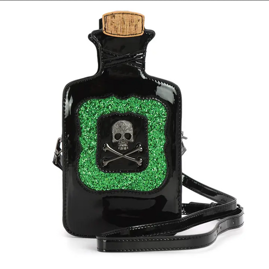 Poison Bottle Vinyl Crossbody Bag