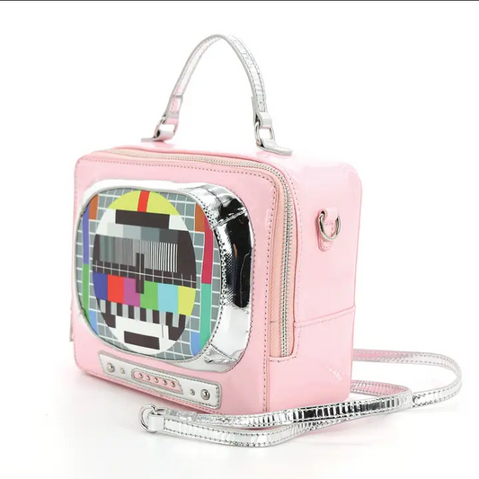 Vintage TV Vinyl Crossbody Bag