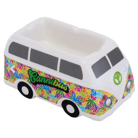 Hippie Bus Ceramic Ashtray