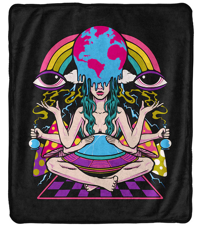 Pulsar Fleece Throw Blanket Meditation