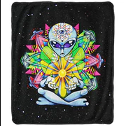 Pulsar Fleece Blanket Psychedelic Alien