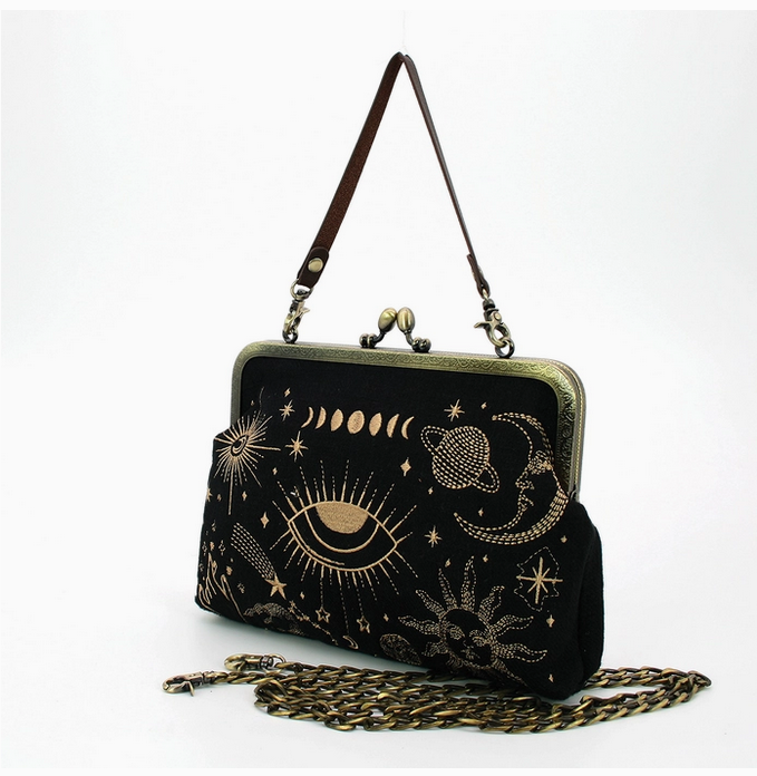 Celestial Kisslock Bag