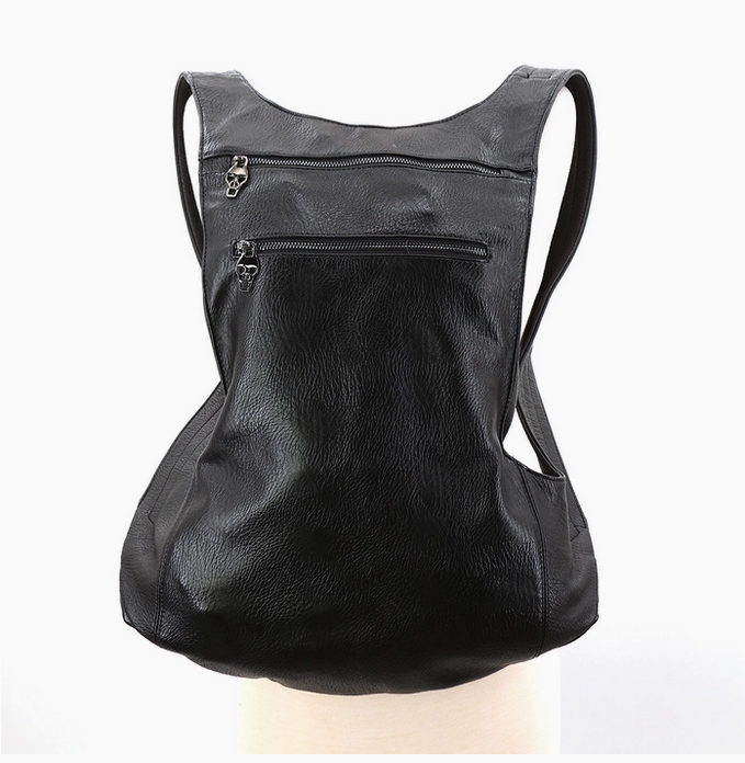 Embossed Skull Festival Backpack in Vinyl